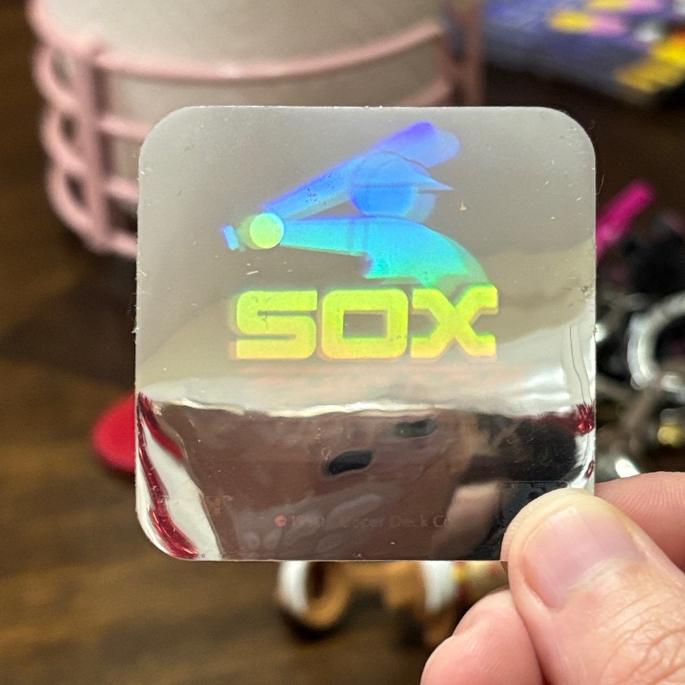 Holographic WHITE SOX Sticker